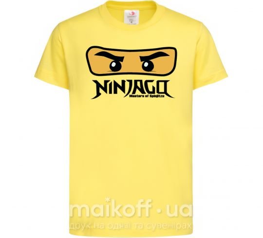 Дитяча футболка Ninjago Masters of Spinjitzu Лимонний фото