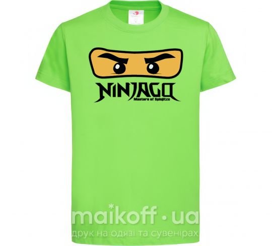 Дитяча футболка Ninjago Masters of Spinjitzu Лаймовий фото