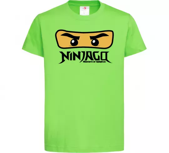Дитяча футболка Ninjago Masters of Spinjitzu Лаймовий фото