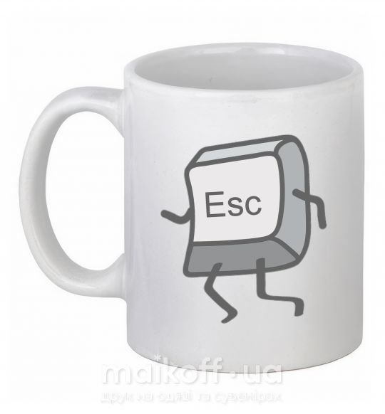Чашка керамічна Esc Білий фото