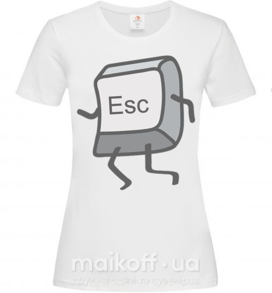 Женская футболка Esc Белый фото