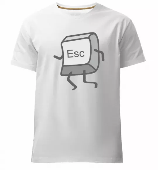 Мужская премиум футболка Esc Белый фото