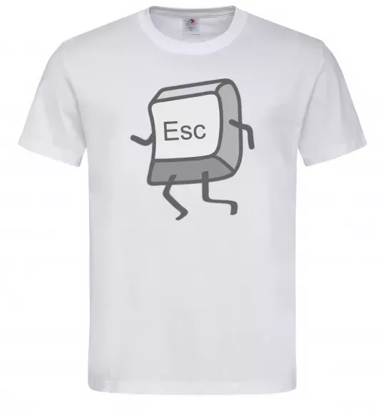 Мужская футболка Esc Белый фото