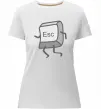 Женская премиум футболка Esc Белый Женская премиум футболка Esc Белый фото