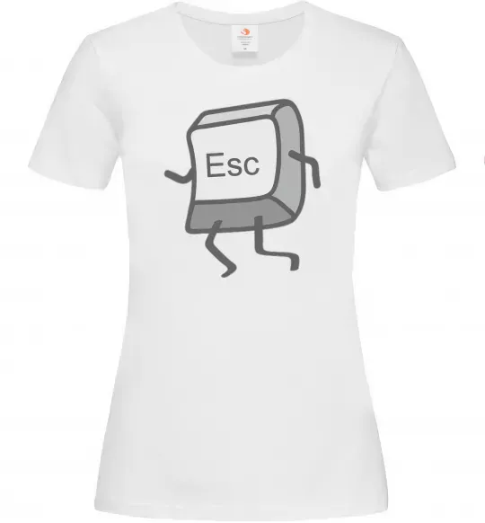 Женская футболка Esc Белый фото