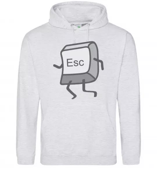 Чоловіча толстовка (худі) Esc Сірий меланж фото