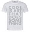 Чоловіча футболка Code is art Білий фото