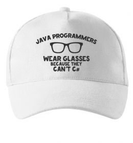 Кепка Java programmers wear glasses because they can't C