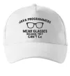 Кепка Java programmers wear glasses because they can't C Білий фото