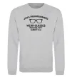 Свитшот Java programmers wear glasses because they can't C Серый меланж фото