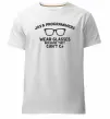 Чоловіча преміум футболка Java programmers wear glasses because they can't C Білий фото
