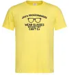 Мужская футболка Java programmers wear glasses because they can't C Лимонный фото