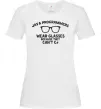 Жіноча футболка Java programmers wear glasses because they can't C Білий фото