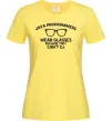 Жіноча футболка Java programmers wear glasses because they can't C Лимонний фото