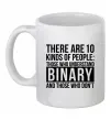 Чашка керамічна There are 10 kinds of people Білий фото
