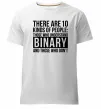Мужская премиум футболка There are 10 kinds of people Белый фото
