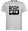 Мужская футболка There are 10 kinds of people Серый Мужская футболка There are 10 kinds of people Серый фото