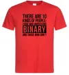 Мужская футболка There are 10 kinds of people Красный Мужская футболка There are 10 kinds of people Красный фото