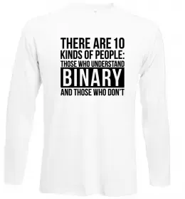 Лонгслив School isn't a place for smart people Белый фото