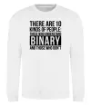 Свитшот There are 10 kinds of people Белый фото