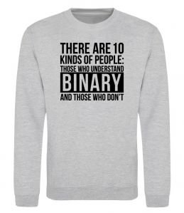 Свитшот There are 10 kinds of people