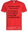 Мужская футболка Tech support checklist Красный фото