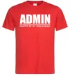 Чоловіча футболка Admin master of my own domain Червоний Чоловіча футболка Admin master of my own domain Червоний фото