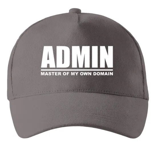 Кепка Admin master of my own domain Серый фото