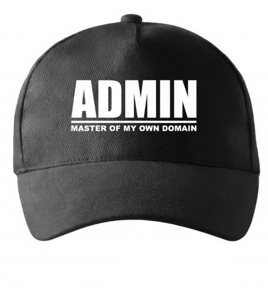 Кепка Admin master of my own domain Черный фото