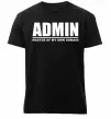 Мужская премиум футболка Admin master of my own domain Черный Мужская премиум футболка Admin master of my own domain Черный фото