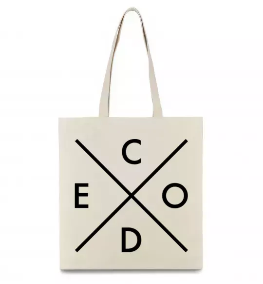 Еко-сумка C o d e Бежевий фото