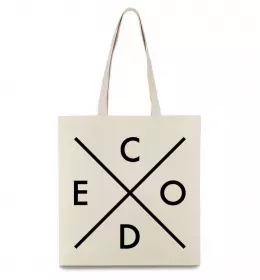 Эко-сумка C o d e Бежевый фото