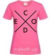 Женская футболка C o d e Ярко-розовый фото
