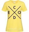 Женская футболка C o d e Лимонный фото