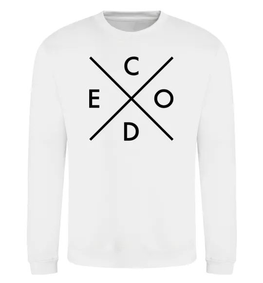 Свитшот C o d e Белый фото
