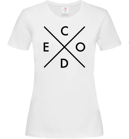 Жіноча футболка C o d e Білий фото