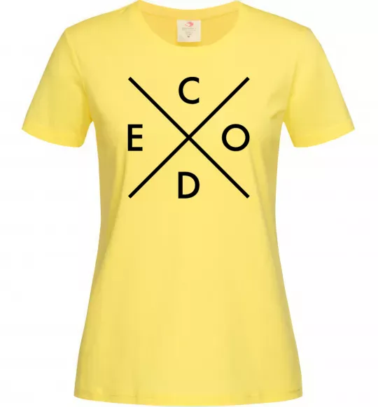 Жіноча футболка C o d e Лимонний фото