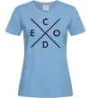Жіноча футболка C o d e Блакитний Жіноча футболка C o d e Блакитний фото