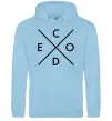 Жіноча толстовка (худі) C o d e Блакитний фото