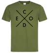 Чоловіча футболка C o d e Оливковий фото