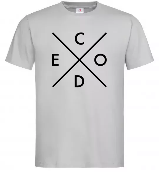 Чоловіча футболка C o d e Сірий фото