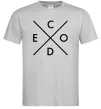 Чоловіча футболка C o d e Сірий фото