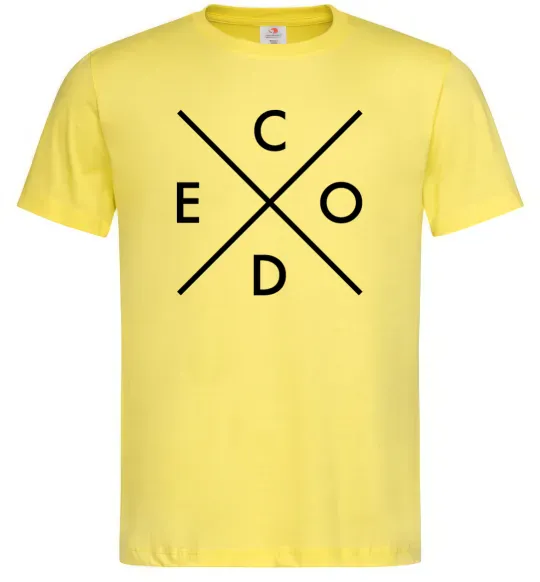 Чоловіча футболка C o d e Лимонний фото
