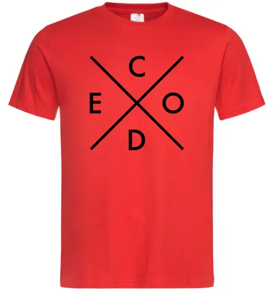 Чоловіча футболка C o d e Червоний фото