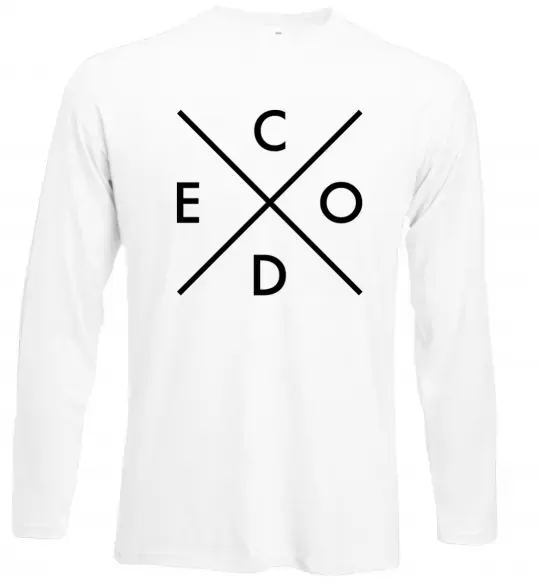 Лонгслів C o d e Білий фото