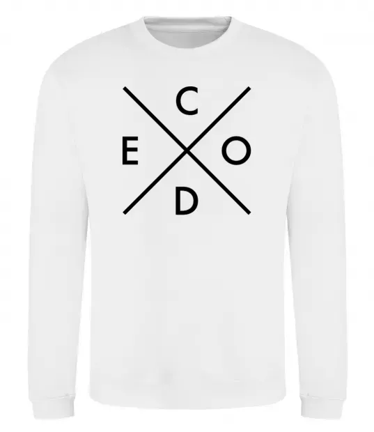 Світшот C o d e Білий фото