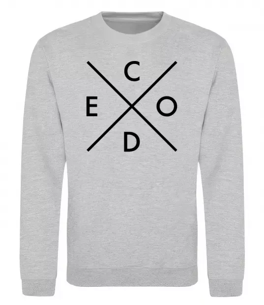 Світшот C o d e Сірий меланж фото