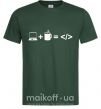 Мужская футболка Code Темно-зеленый фото
