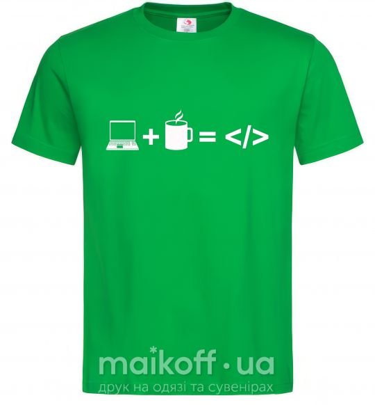 Мужская футболка Code Зеленый фото