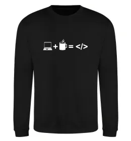 Свитшот Code Черный фото